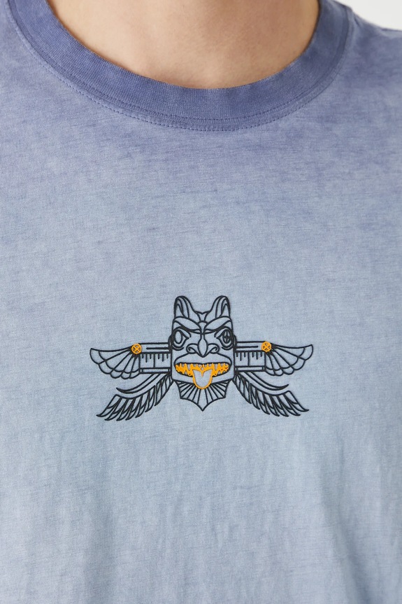 T-shirt bawełniany męski z nadrukiem kolor fioletowy RS25-TSMC15 fioletowy