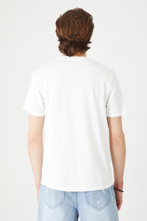 Oblečenie Bavlnené tričko pánske s potlačou RS25-TSMC18 biela