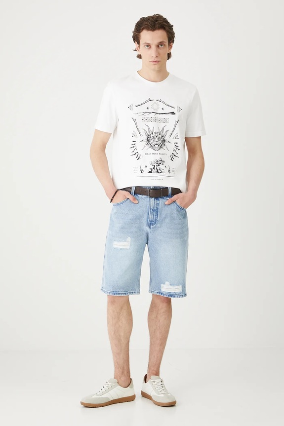Medicine t-shirt bawełniany RS25-TSMC22 biały RS25