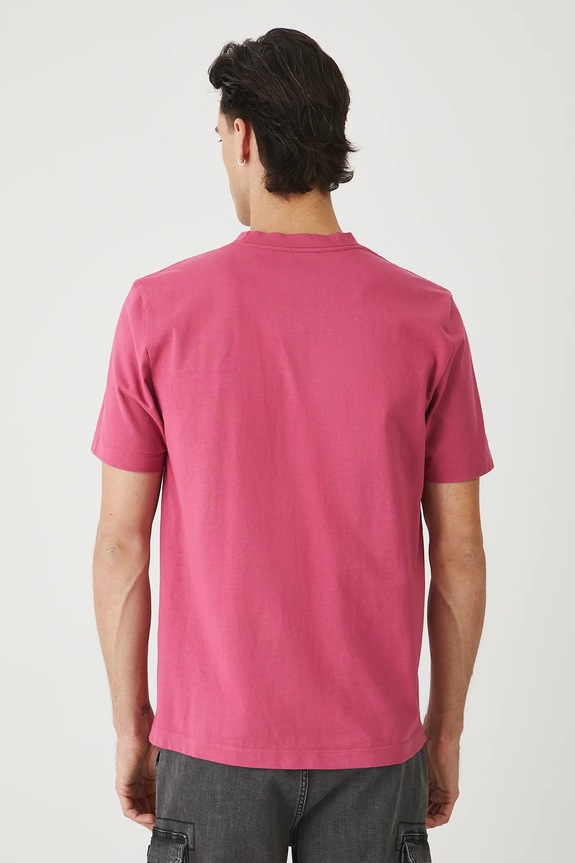 Oblečenie Bavlnené tričko pánske s potlačou RS25-TSMC22 ružová