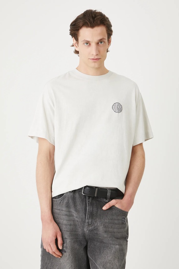 Bavlněné tričko pánské Tattoo Art by Boren Huang – Horiren 彫壬 šedá RS25-TSMC50