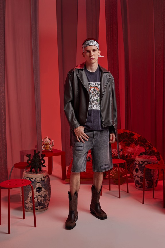 Bavlnené tričko pánske Tattoo Art by Ewelina Kubiak – Evel Qbiak Tattoo potlač sivá RS25-TSMC53