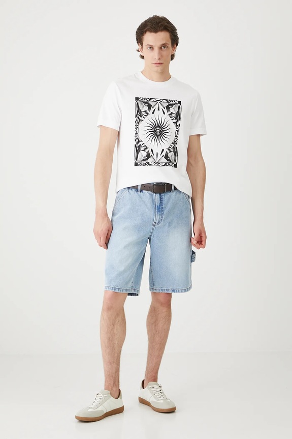 Oblečenie Bavlnené tričko pánske Tattoo Art by Michał Kidacki RS25-TSMC55 biela