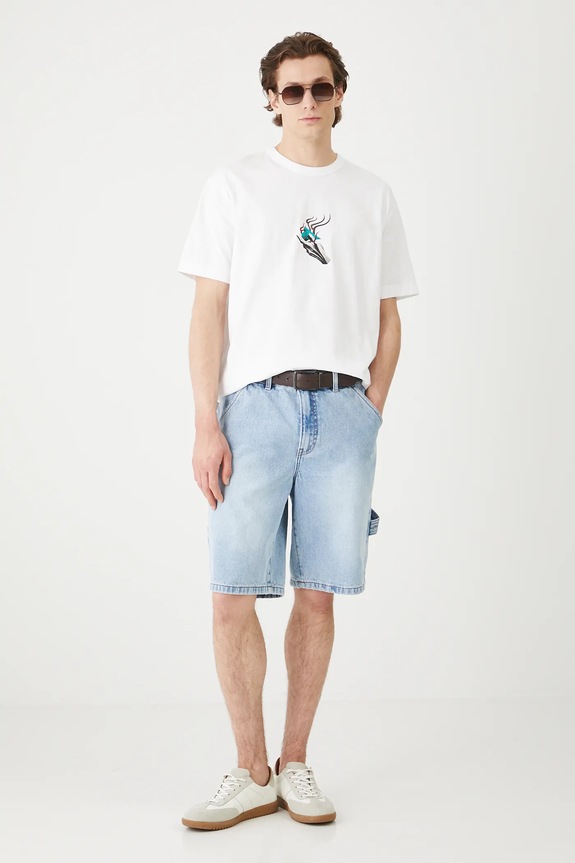 Oblečenie Bavlnené tričko pánske Tattoo Art by Michał Kidacki RS25-TSMC56 biela