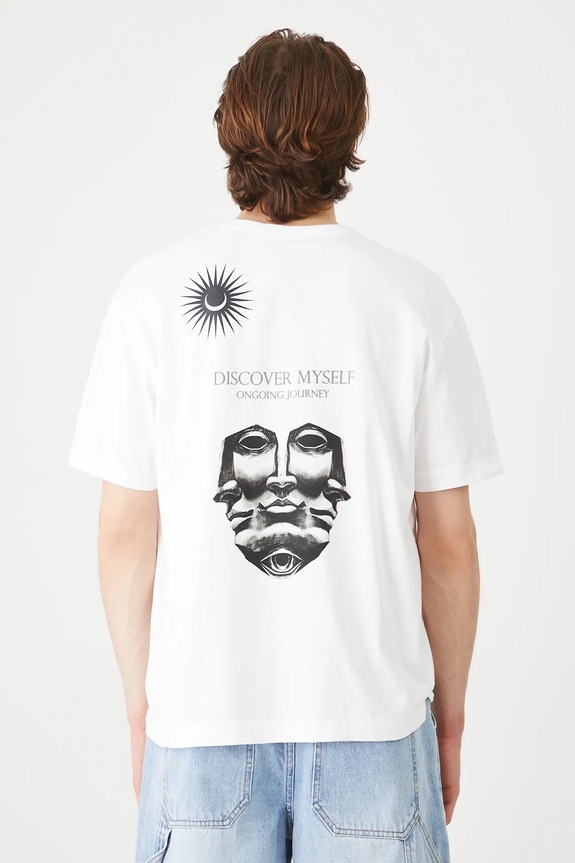 Bavlnené tričko pánske Tattoo Art by Michał Kidacki biela RS25-TSMC56