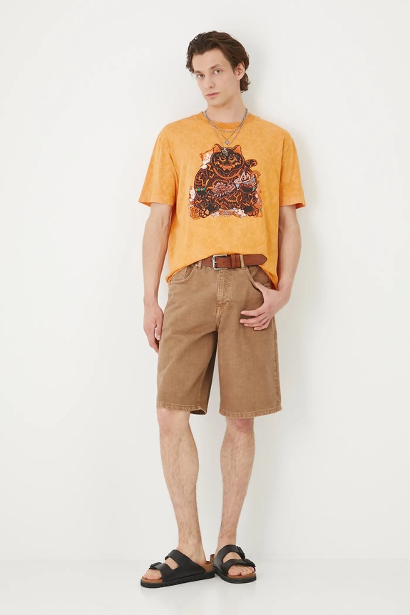 Bavlnené tričko pánske Tattoo Art by Boren Huang – Horiren 彫壬 RS25-TSMC61 oranžová RS25