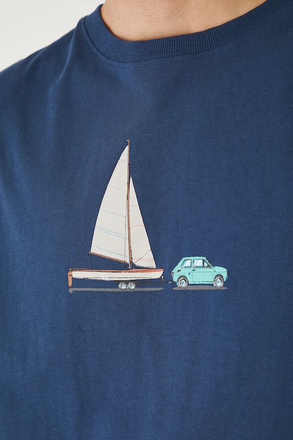 Medicine pamut póló RS25-TTMB12 sötétkék