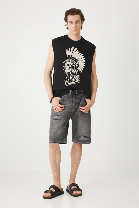 Medicine t-shirt in cotone rilassato nero RS25-TTMC11