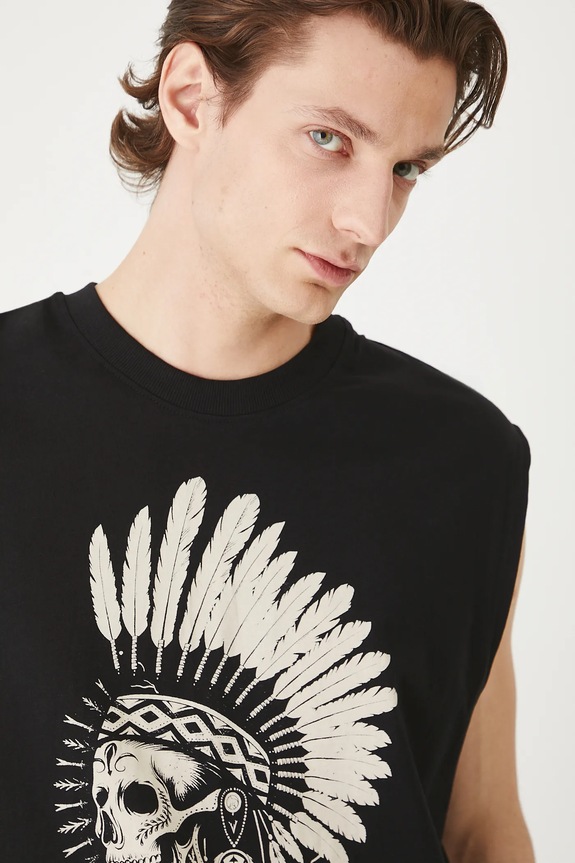 Medicine t-shirt in cotone nero RS25-TTMC11