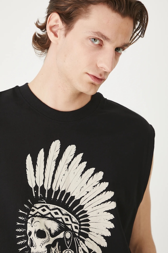 Medicine t-shirt in cotone nero RS25-TTMC11