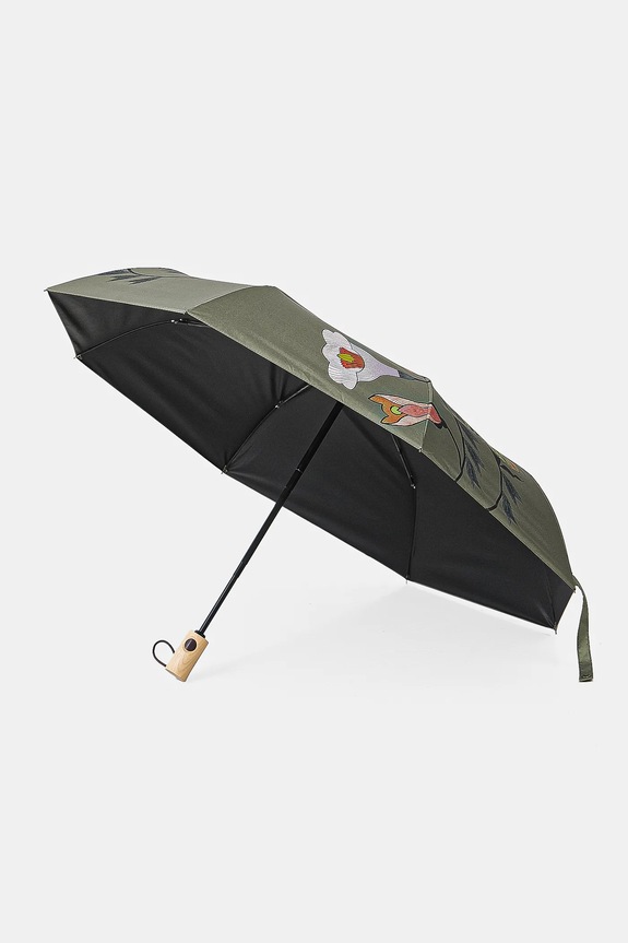 Parasol z motywem roślinnym i zwierzęcym kolor zielony RS25-UMU603 zielony RS25