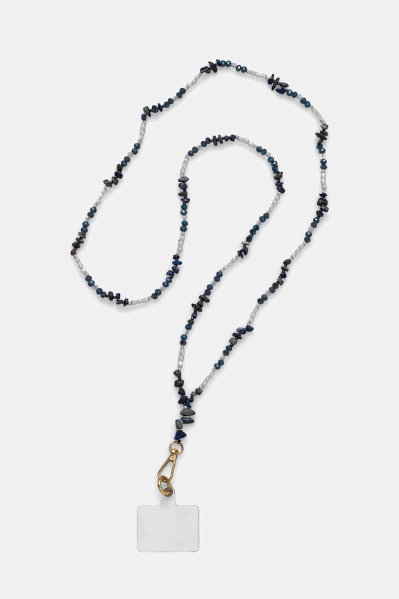 Medicine Șnur de damă din piatră naturală lapis lazuli multicolor RS26-AKD505