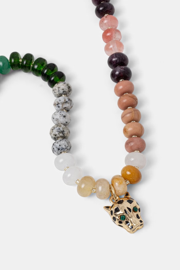 Akcesoria Naszyjnik z zawieszką damski z kamieniami naturalnymi RS26-ASD500 multicolor