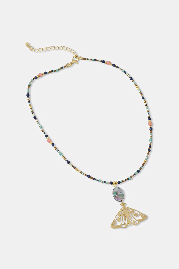 Naszyjnik z zawieszką damski z muszlą RS26-ASD502 multicolor RS26