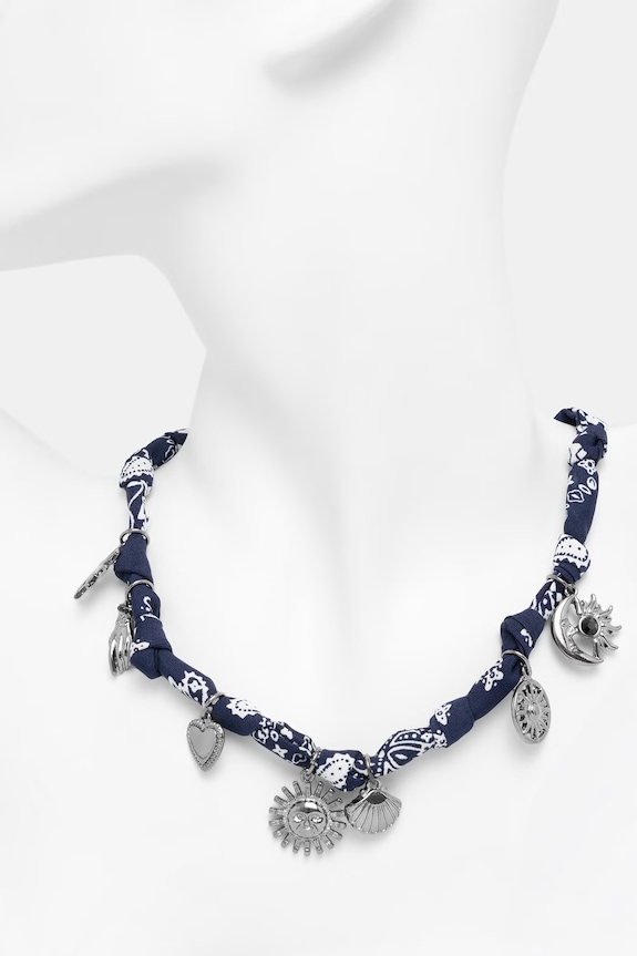 Akcesoria Naszyjnik damski z zawieszkami RS26-ASD903 czarny