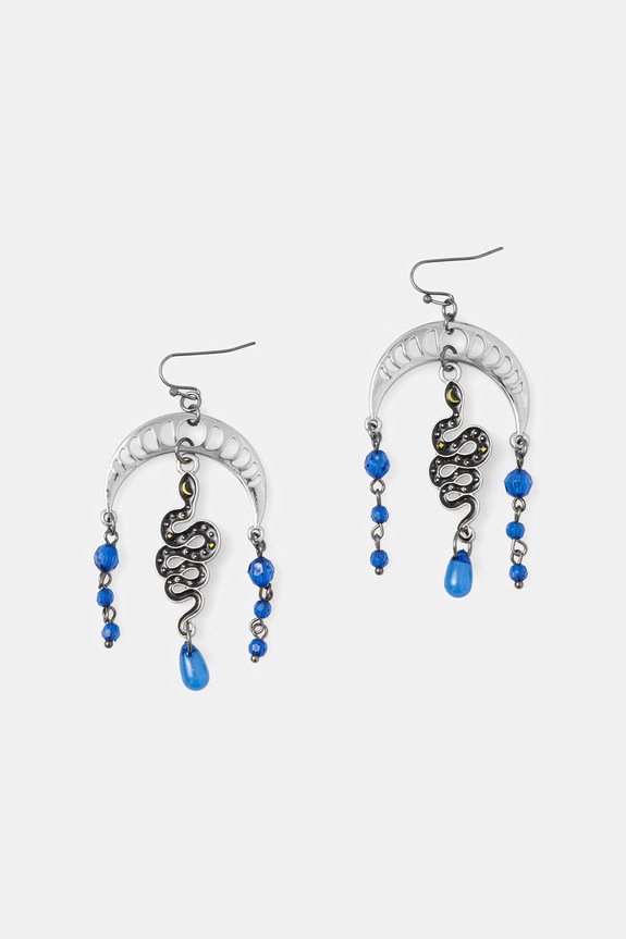 Kolczyki damskie z zawieszkami srebrny RS26-AUD703