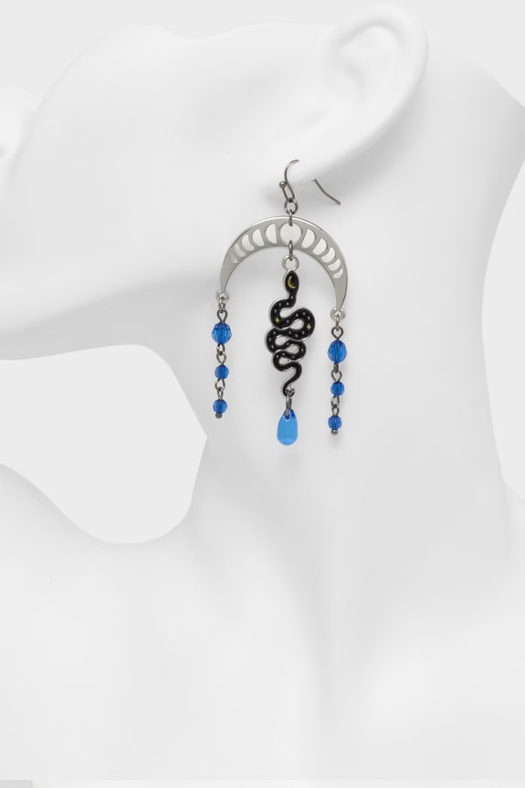 Akcesoria Kolczyki damskie z zawieszkami RS26-AUD703 srebrny