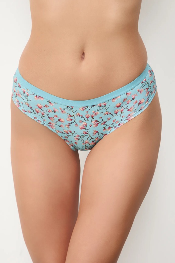 Figi bawełniane damskie briefs z elastanem wzorzyste (2-pack) RS26-BID251