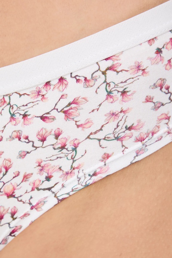 Figi bawełniane damskie briefs z elastanem wzorzyste (2-pack) RS26-BID251