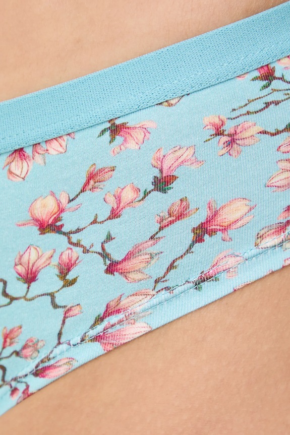 Figi bawełniane damskie briefs z elastanem wzorzyste (2-pack) RS26-BID251