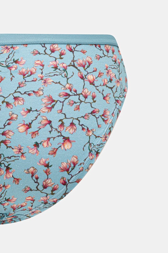 Figi bawełniane damskie briefs z elastanem wzorzyste (2-pack) RS26-BID251 multicolor