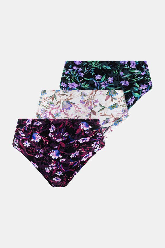 Kalhotky dámské briefs, se vzorem (3-pack) RS26-BID301 vícebarevná RS26