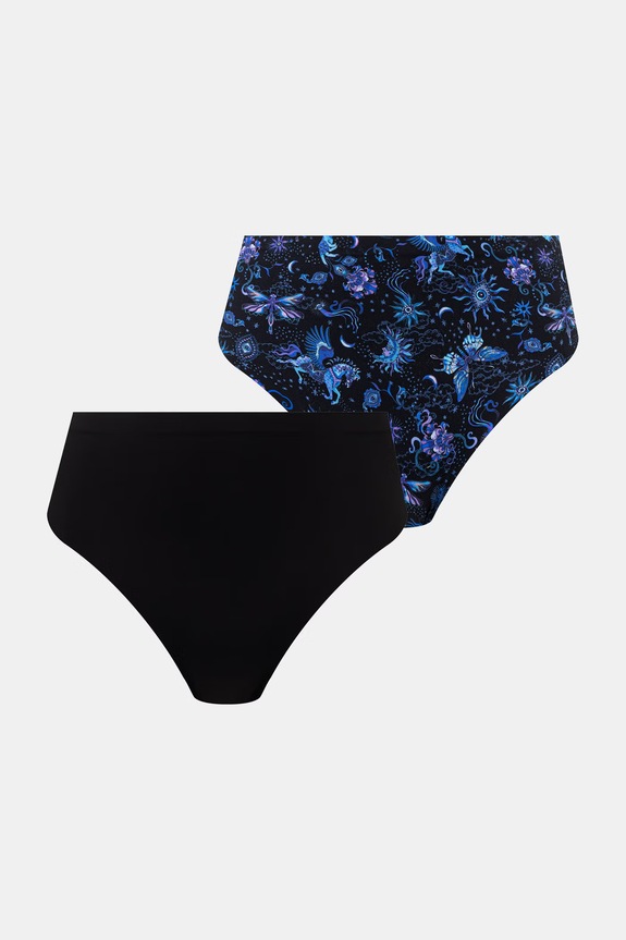 Kalhotky dámské 2-pack černá RS26-BID518