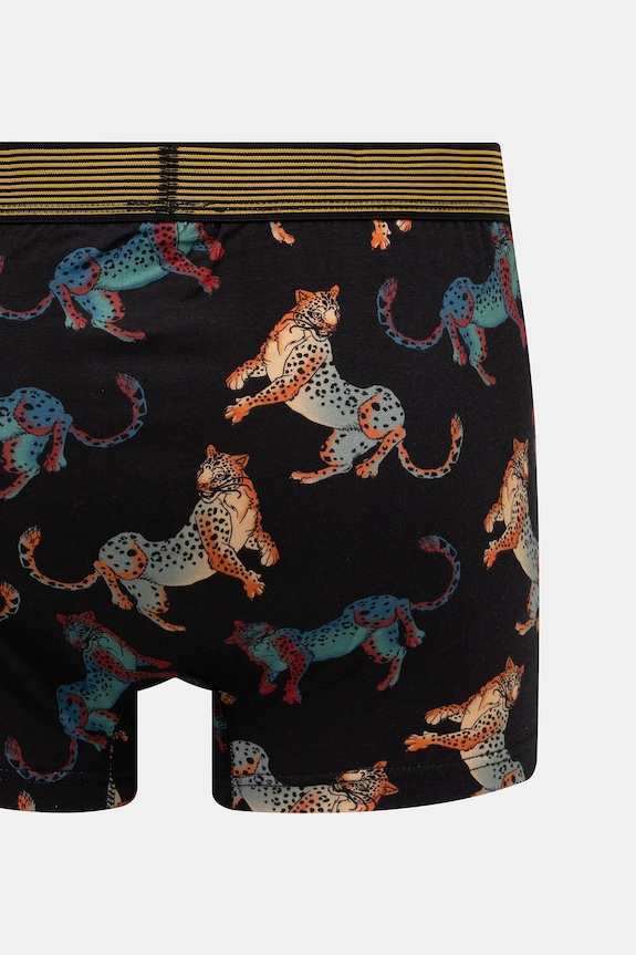 Bokserki bawełniane męskie z elastanem wzorzyste (2-pack) RS26-BIM101 multicolor