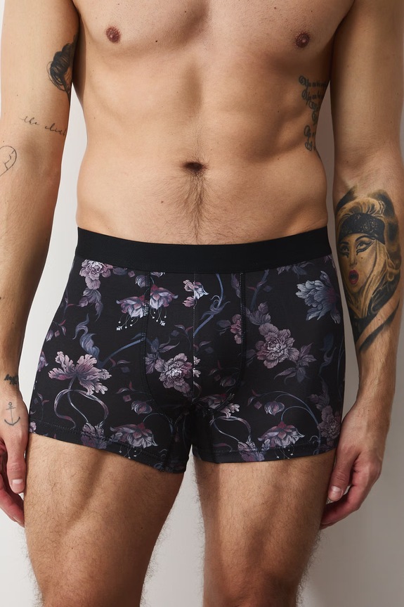 Bokserki bawełniane męskie z elastanem wzorzyste (2-pack) RS26-BIM102