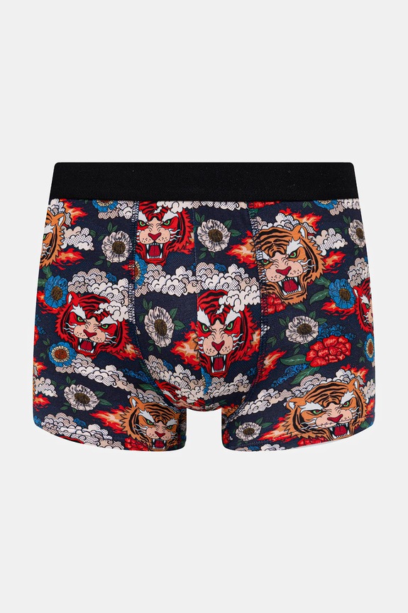 Bavlnené boxerky vzorované s elastanom (2-pack) viacfarebná RS26-BIM301
