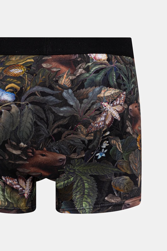 Bavlnené boxerky vzorované s elastanom (2-pack) RS26-BIM302 viacfarebná