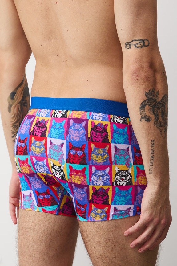 Bavlnené boxerky z Mačacej kolekcie (2-pack) RS26-BIM352