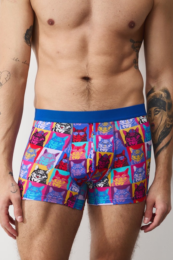 Bavlnené boxerky z Mačacej kolekcie (2-pack) RS26-BIM352