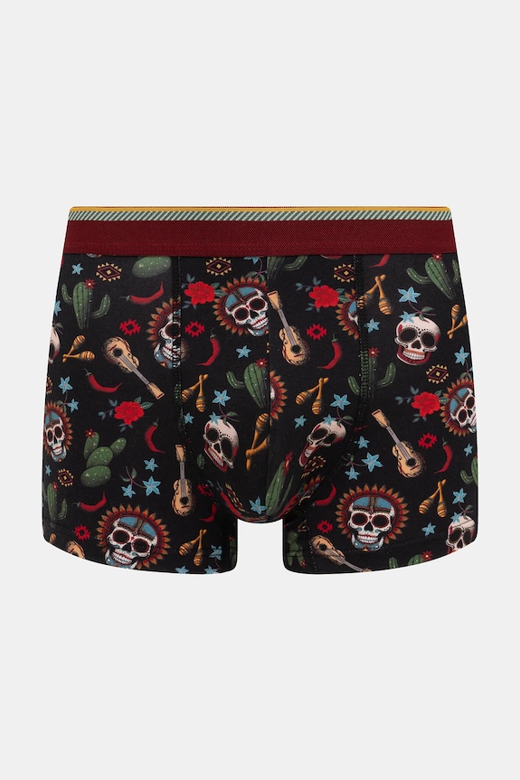 Bokserki bawełniane męskie z elastanem wzorzyste (2-pack) multicolor RS26-BIM400