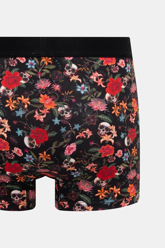 Bokserki bawełniane męskie z elastanem wzorzyste (2-pack) RS26-BIM400 multicolor