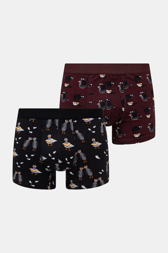 Medicine boxeri pentru bărbați, din bumbac cu elastan pachet de 2 RS26-BIM500 multicolor RS26