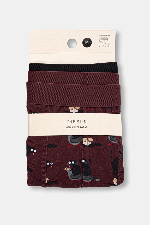 Medicine boxeri pentru bărbați, din bumbac cu elastan pachet de 2 RS26-BIM500