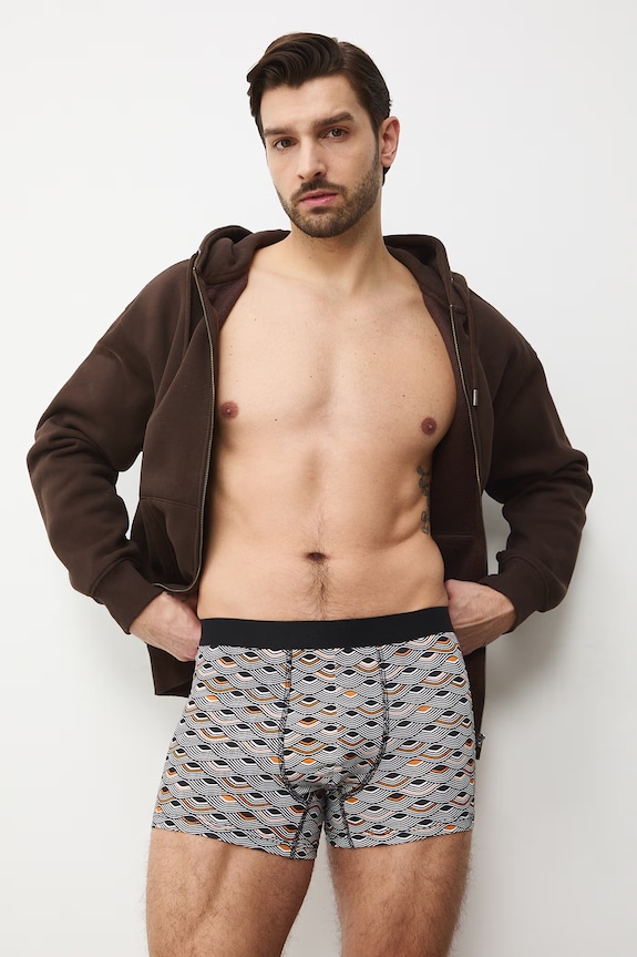 Boxerky pánske bavlnené s elastanom 2-pack viacfarebná RS26-BIM504