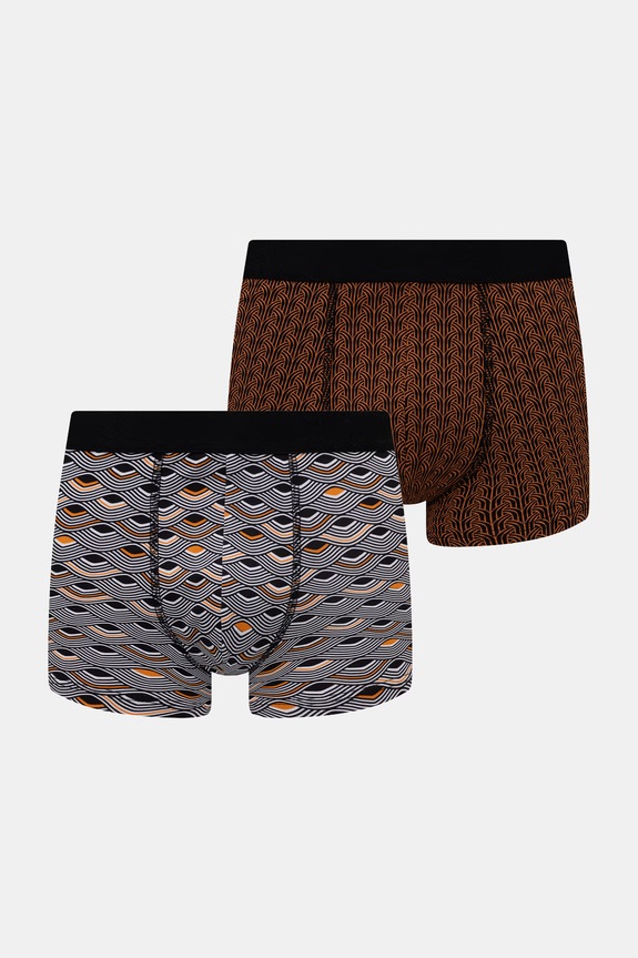 Boxerky pánske bavlnené s elastanom 2-pack RS26-BIM504 viacfarebná RS26