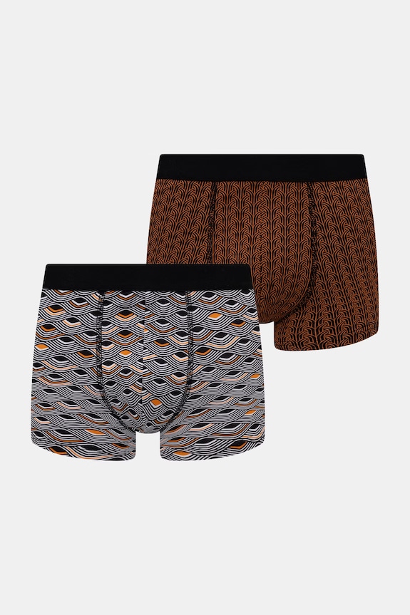 Boxerky pánske bavlnené s elastanom 2-pack RS26-BIM504 viacfarebná RS26