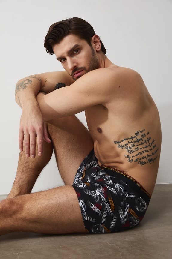 Boxerky pánske bavlnené s elastanom 2-pack viacfarebná RS26-BIM509