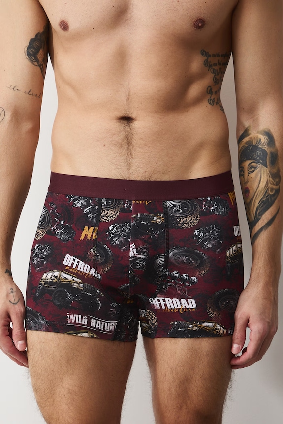 Boxerky pánske bavlnené s elastanom 2-pack RS26-BIM509