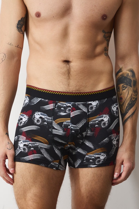 Boxerky pánske bavlnené s elastanom 2-pack RS26-BIM509