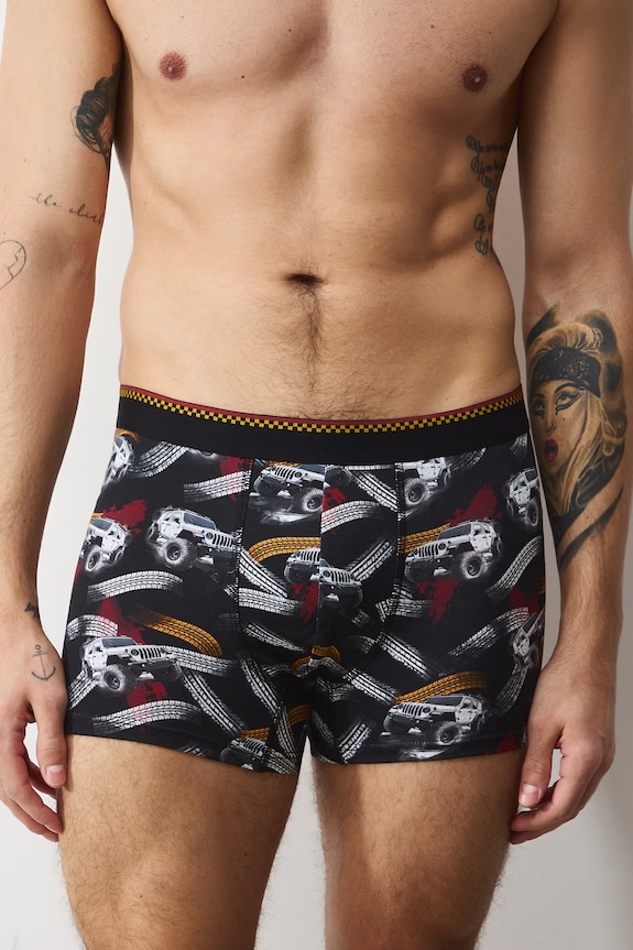 Boxerky pánske bavlnené s elastanom 2-pack RS26-BIM509