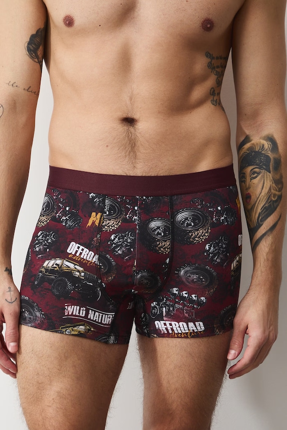 Boxerky pánske bavlnené s elastanom 2-pack RS26-BIM511