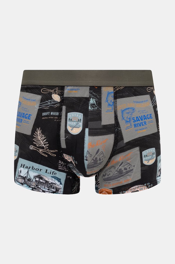 Odzież Bokserki męskie bawełniane z elastanem 2-pack RS26-BIM703 zielony