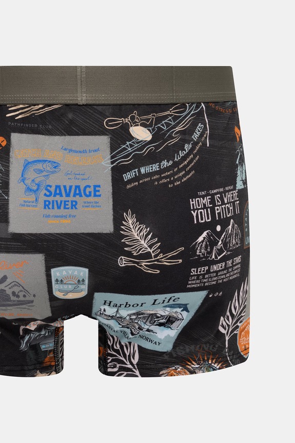 Bokserki męskie bawełniane z elastanem 2-pack RS26-BIM703 zielony