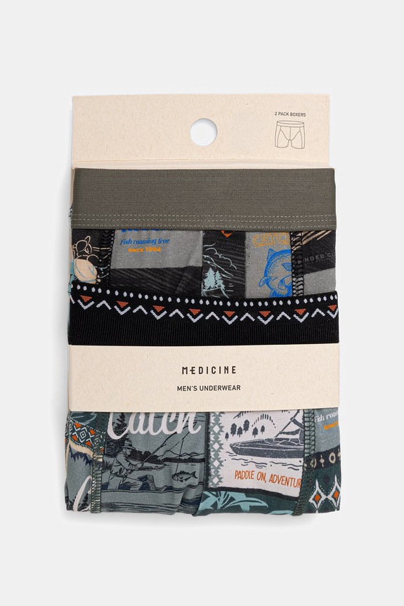 Bokserki męskie bawełniane z elastanem 2-pack RS26-BIM703