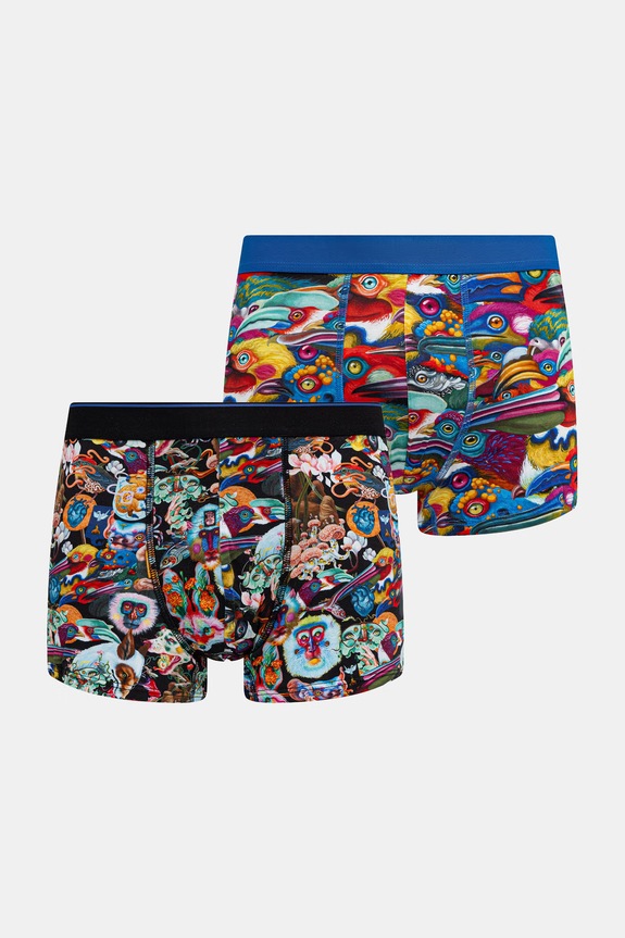 Medicine bokserki męskie bawełniane z elastanem 2-pack RS26-BIMA50 multicolor RS26