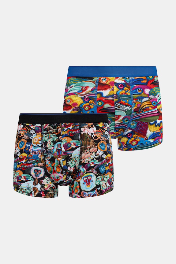 Medicine bokserki męskie bawełniane z elastanem 2-pack RS26-BIMA50 multicolor RS26